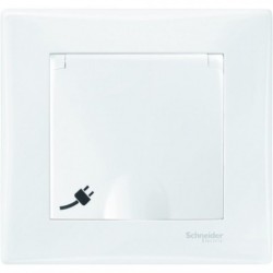 Priza simpla ST cu capac Schneider Sedna SDN3100121