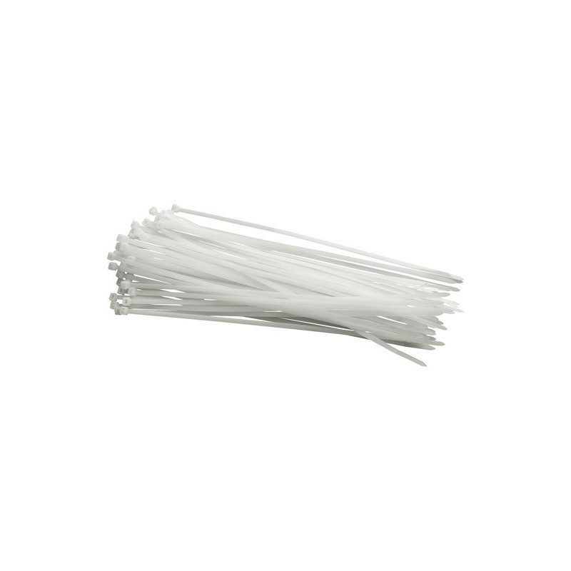 COLIER (FASETE) 200X3.5MM ALB 100BUC/PG