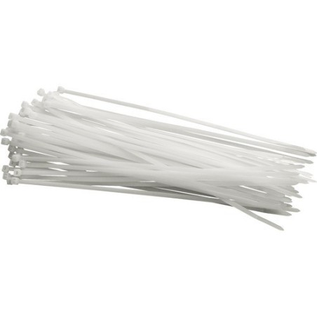 COLIER (FASETE) 200X3.5MM ALB 100BUC/PG