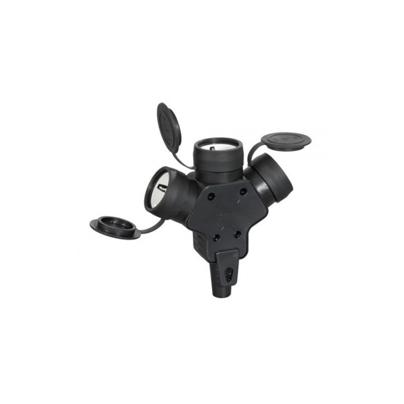 CUPLA CP TRIPLA CAUCIUC IP44 16A ATRA 7125