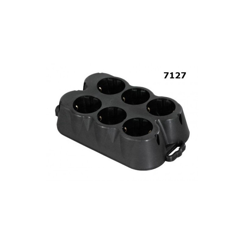 GRUP CAUCIUC 6 PRIZA CP IP44 16A ATRA 7127