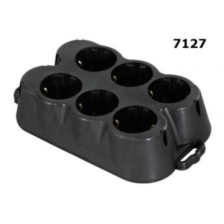 GRUP CAUCIUC 6 PRIZA CP IP44 16A ATRA 7127